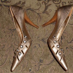 Sergio Rossi with Swarovski Crystals Size 7.5